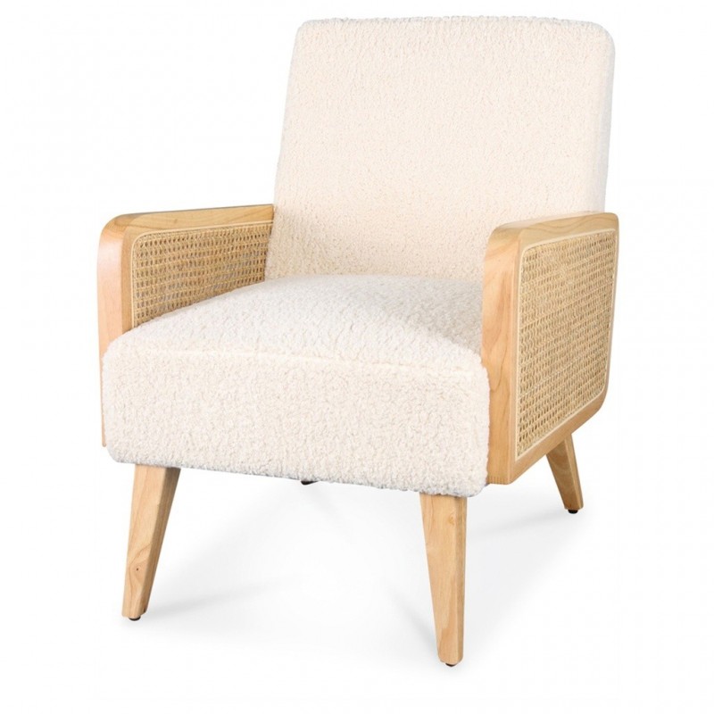 FAUTEUIL CANNAGE DOUDOU BLANC