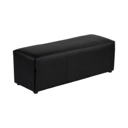 BANQUETTE LOUNGE SIMILI CUIR NOIRE