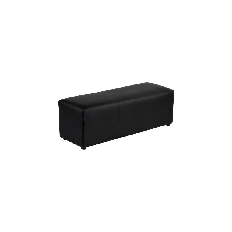 BANQUETTE LOUNGE SIMILI CUIR NOIRE