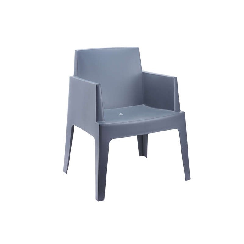 FAUTEUIL EXTÉRIEUR LOUNGE GRIS