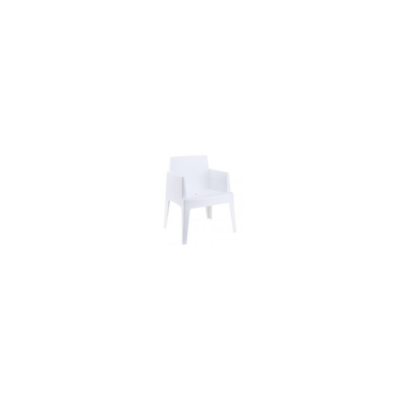 FAUTEUIL EXTÉRIEUR LOUNGE BLANC