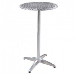 TABLE MANGE DEBOUT RONDE ALUMINIUM 60 CM