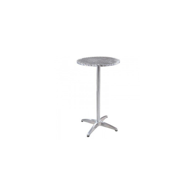 TABLE MANGE DEBOUT RONDE ALUMINIUM 60 CM