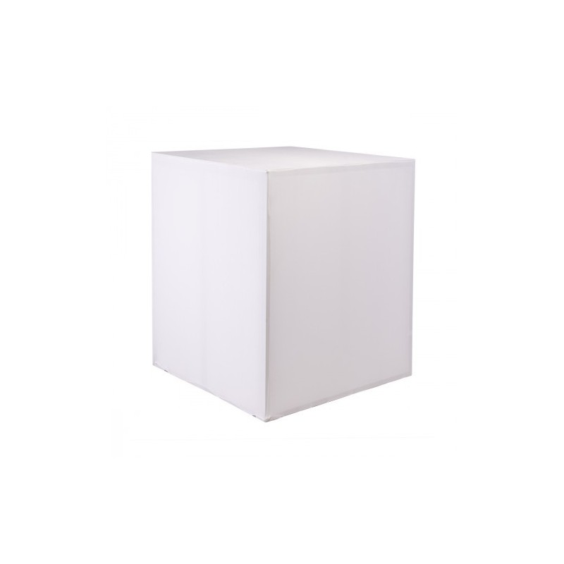 TABLE BUFFET CARRÉE BOX 90 CM HOUSSÉE BLANCHE