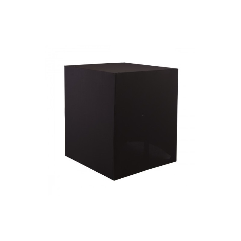 TABLE BUFFET CARRÉE BOX 90 CM HOUSSÉE NOIRE