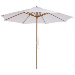 PARASOL BLANC & BOIS EXOTIQUE AVEC SOCLE 300 CM