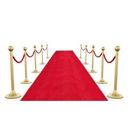 TAPIS ROUGE LARGEUR 2M