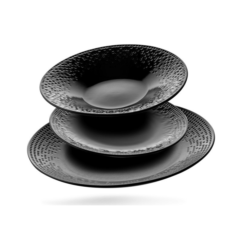 ASSIETTE MODULO NATUREL NOIR