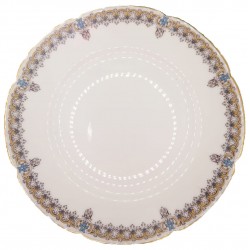 ASSIETTE GAMME VINTAGE BLANC & DORÉ