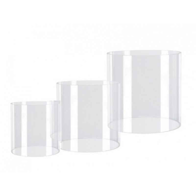 LOT DE 3 RÉHAUSSES TUBES EN PLEXI