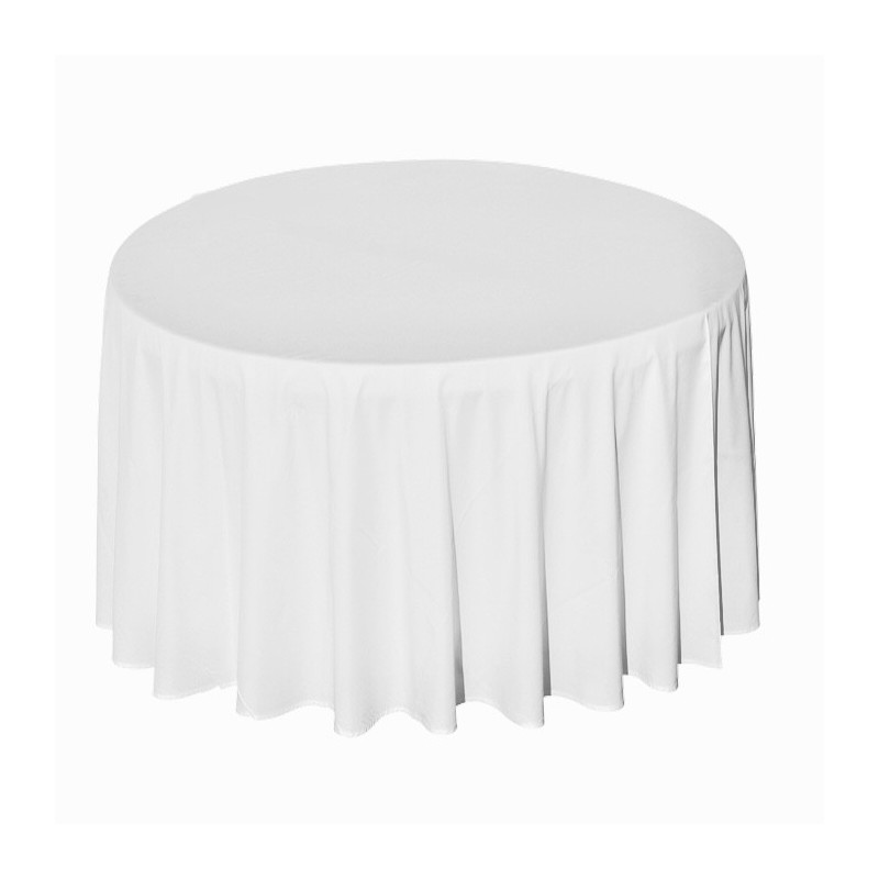 NAPPE RONDE BLANCHE 280 CM