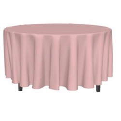 NAPPE RONDE ROSE 280 CM