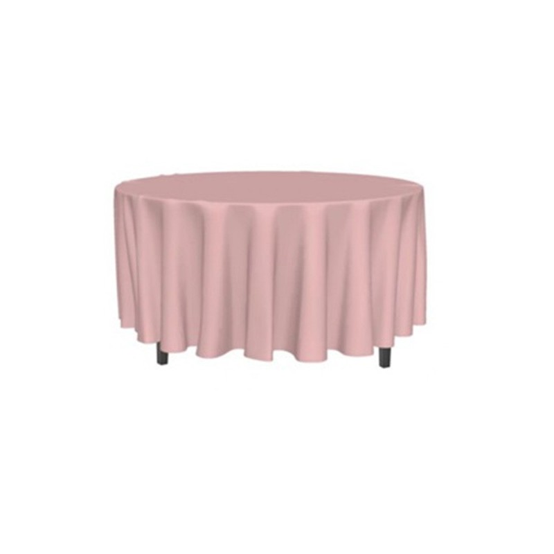 NAPPE RONDE ROSE 280 CM