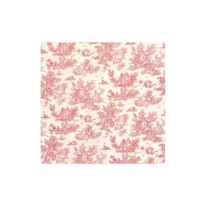 NAPPE CARRÉE TOILE DE JOUY BORDEAUX 300 CM