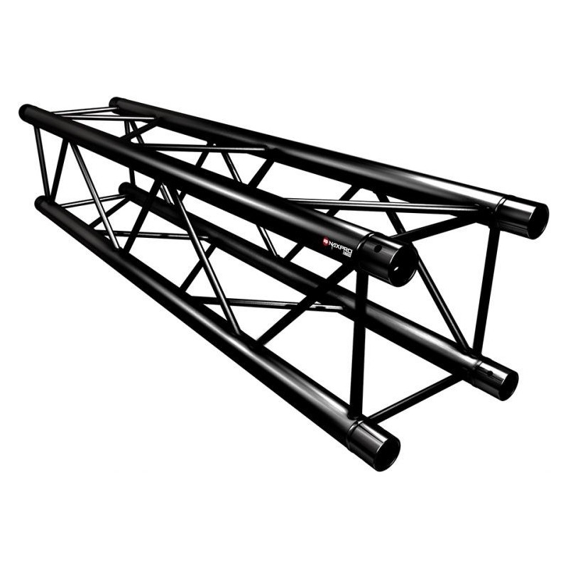 STRUCTURE ALU CARRÉE NOIR 2M