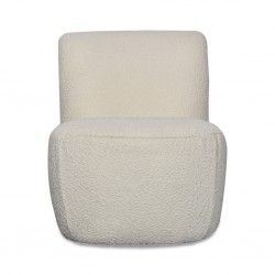 FAUTEUIL EVE BOUCLETTE BLANC