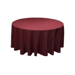 NAPPE RONDE BORDEAUX 280CM