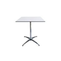 TABLE GUERIDON CARREE MODULO BLANC