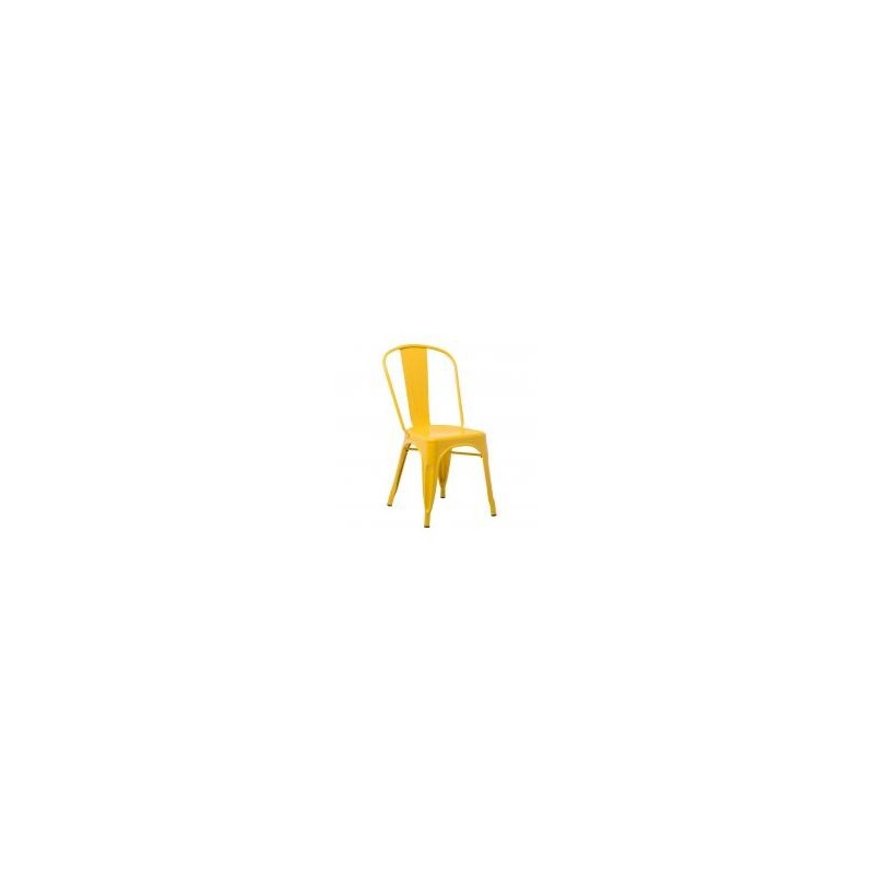 CHAISE TOLIX METAL JAUNE