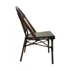 CHAISE BISTROT NOIRE ET DORÉE