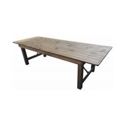 TABLE RECTANGULAIRE EN BOIS MASSIF 213 CM