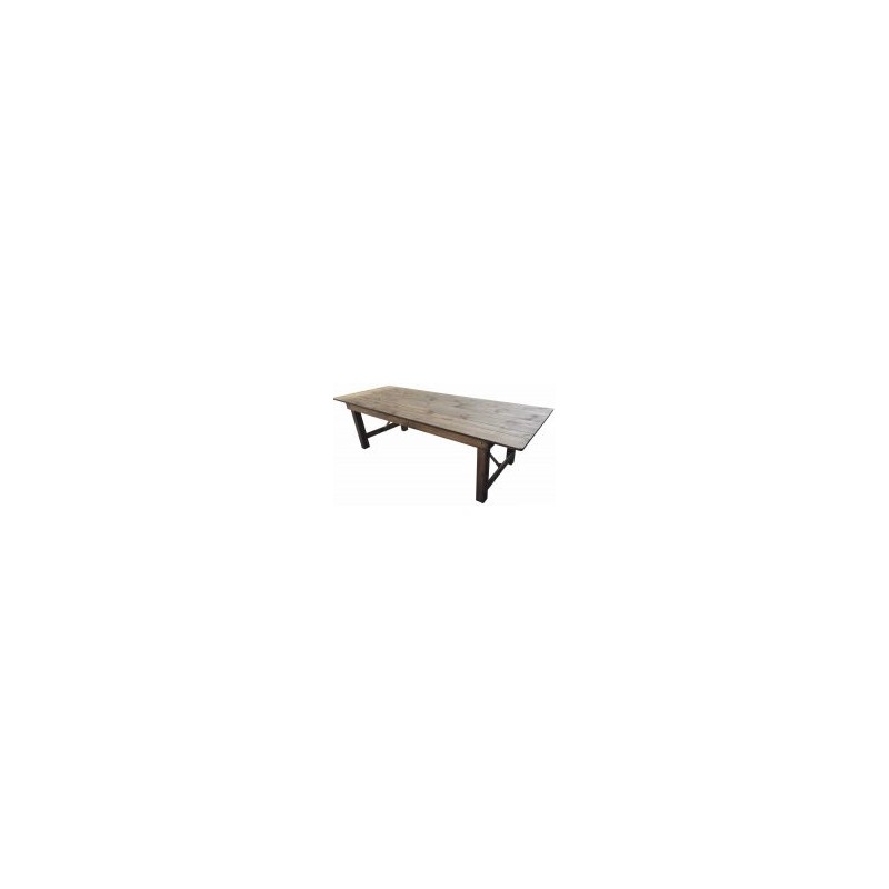 TABLE RECTANGULAIRE EN BOIS MASSIF 213 CM