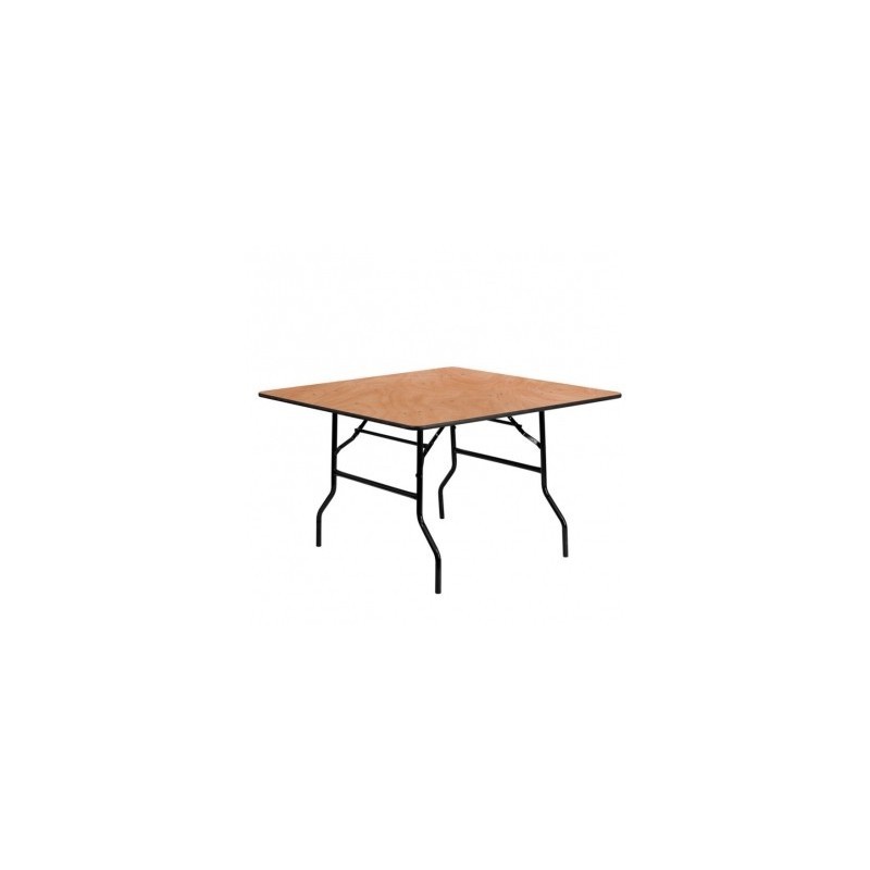 TABLE CARRÉE EN BOIS 122CM