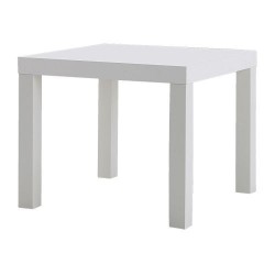 TABLE BASSE CARRÉE BASIC BLANCHE