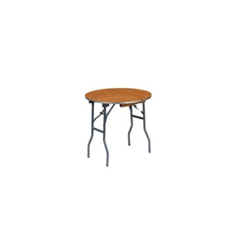 TABLE GUÉRIDON RONDE PLATEAU BOIS À NAPPER 75 CM