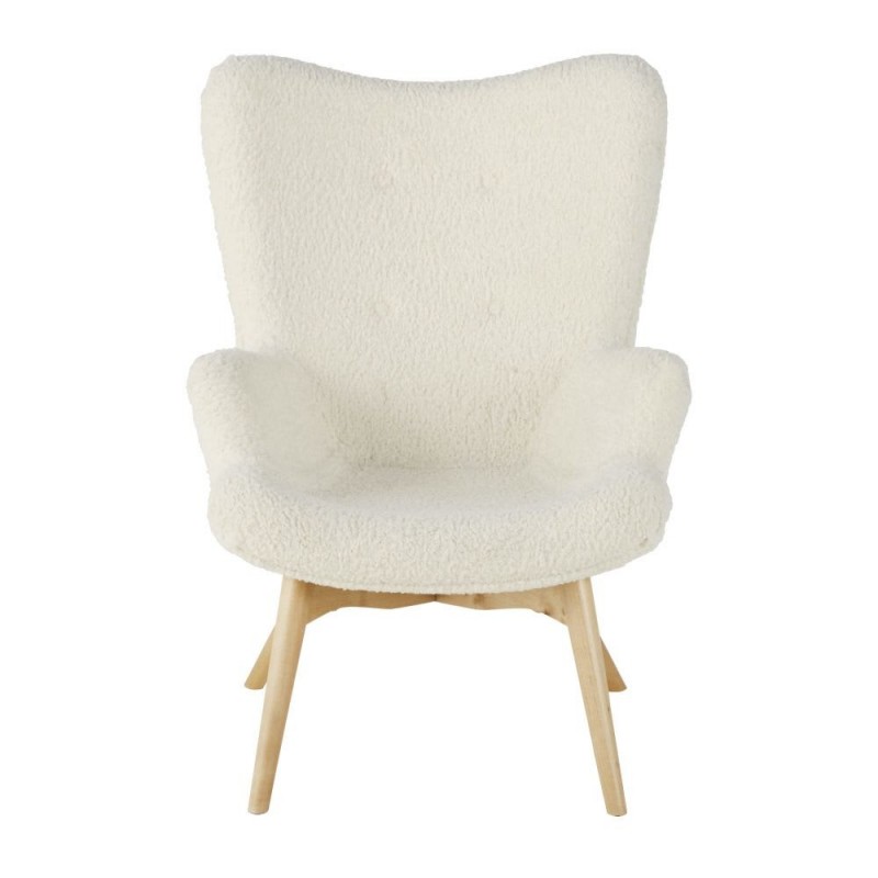 FAUTEUIL BOUCLETTE BLANC